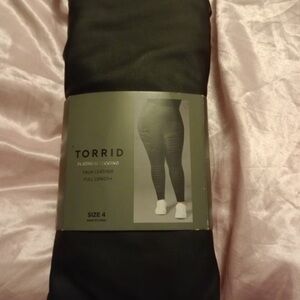 Torrid Black Faux Leather Leggings